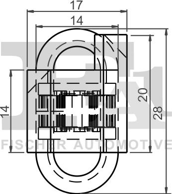 FA1 12-40006.5 - KLIPS MOCUJĄCY OPEL. RENAULT