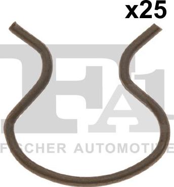 FA1 12-40025.25 — Clip, listwa ochronna