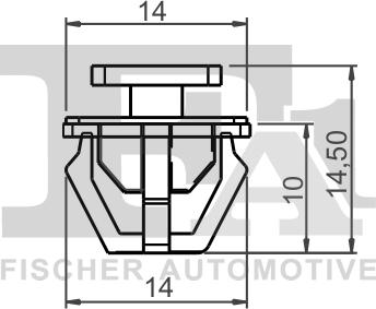 FA1 89-40003.10 - SPINKA LISTWY BOCZNEJ. KLIPS MOCUJĄCY HYUNDAI. KIA