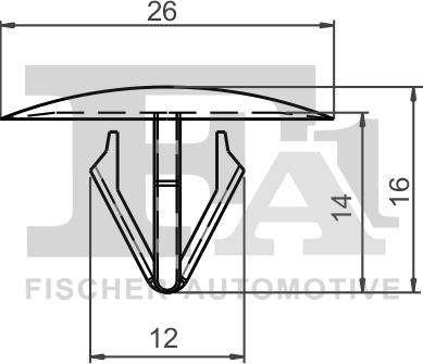 FA1 89-10001.5 - KLIPS MOCUJĄCY KIA CEED 15-