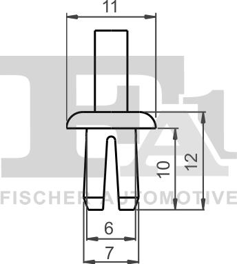 FA1 33-20001.5 - KOŁEK ROZPOROWY NIT Z TWORZYWA SZTUCZNEGO FIAT. JEEP. LANCIA