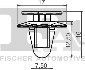 FA1 21-40014.5 - KLIPS MOCUJĄCY FORD TRANSIT 07-