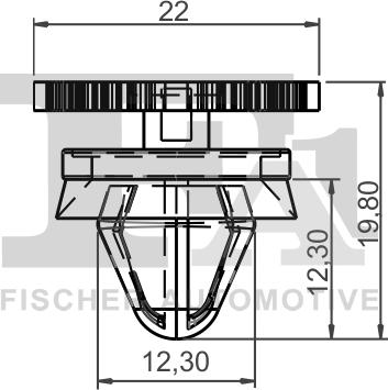 FA1 21-40015.10 - SPINKA TAPICERKI. KLIPS MOCUJĄCY OPEL. PEUGEOT. RENAULT