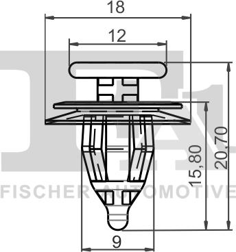 FA1 21-40017.5 - KLIPS MOCUJĄCY CITROEN. PEUGEOT
