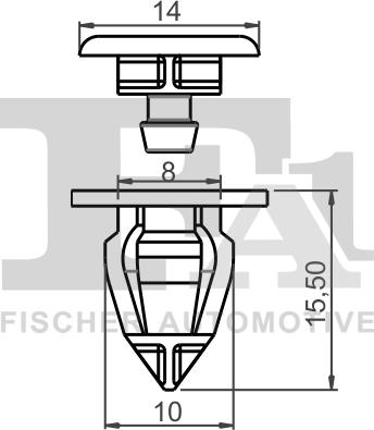 FA1 22-40010.25 - SPINKA TAPICERKI. KLIPS MOCUJĄCY DACIA. RENAULT