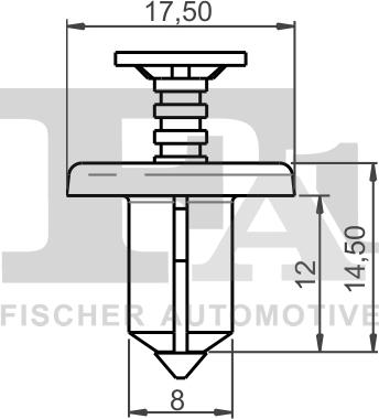 FA1 75-30004.5 - KOŁEK ROZPOROWY PODSZYBIA FIAT. OPEL. RENAULT