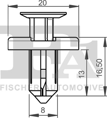 FA1 75-30007.5 - KLIPS MOCUJĄCY NISSAN. RENAULT