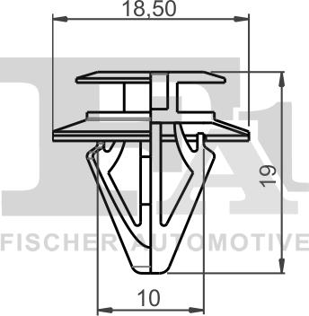 FA1 78-40007.10 - MOCOWANIE TAPICERKI. KLIPS MOCUJĄCY MAZDA