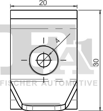 FA1 77-10022.5 - SPINKA OSŁONY SILNIKA. ZAŚLEPKA MOCUJĄCA TOYOTA