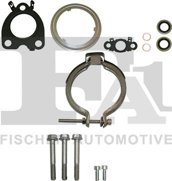 FA1 KT410070 - ZESTAW MONTAŻOWY TURBOSPRĘŻARKI LAND ROVER FREELANDER 2.2TD4 06- 13 ELEM.