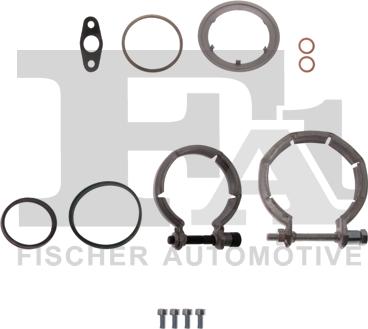 FA1 KT100560 - ZESTAW MONTAŻOWY TURBOSPRĘŻARKI BMW 3 2.0D 11- 13 ELEM.
