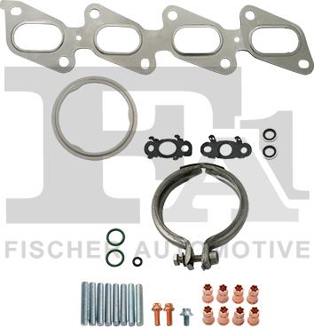 FA1 KT120390 - ZESTAW MONTAŻOWY TURBOSPRĘŻARKI OPEL ASTRA 1.4T 14- 29 ELEM.