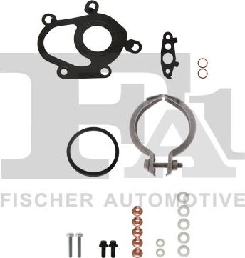 FA1 KT120780 - ZESTAW MONTAŻOWY TURBOSPRĘŻARKI OPEL MOVANO 2.3CDTI 14- 22 ELEM.
