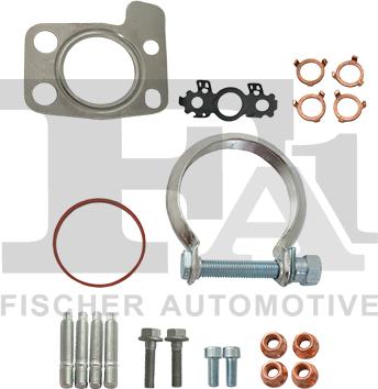 FA1 KT210330 - ZESTAW MONTAŻOWY TURBOSPRĘŻARKI CITROEN C3 1.6HDI 09-