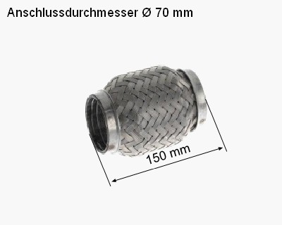 FA1 VW370-150 - ZŁĄCZE ELASTYCZNE UKŁ. WYD. INTER LOCK VW 70X150 MM