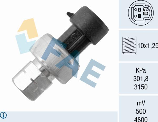 FAE 15800 — Przełącznik ciśnieniowy, klimatyzacja
