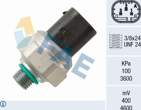 FAE 15803 — Przełącznik ciśnieniowy, klimatyzacja