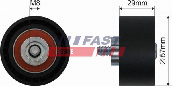 Fast FT44017 - Rolka kierunkowa / prowadząca, pasek rozrządu