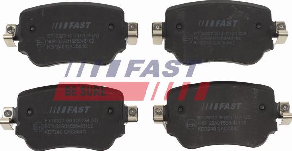 Fast FT10327 — Zestaw klocków hamulcowych, hamulce tarczowe
