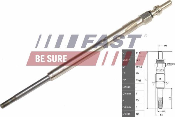 Fast FT82706 — Świeca żarowa