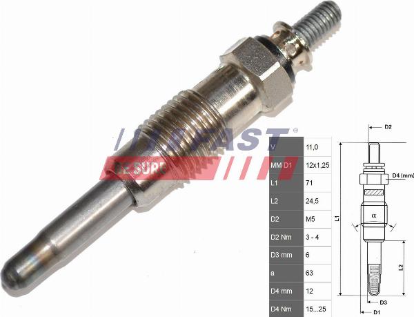 Fast FT82710 — Świeca żarowa