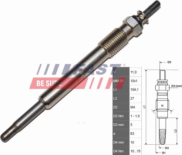 Fast FT82732 — Świeca żarowa