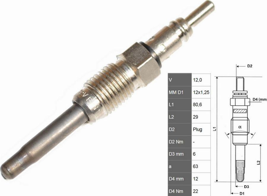 Fast FT82725 - Świeca żarowa