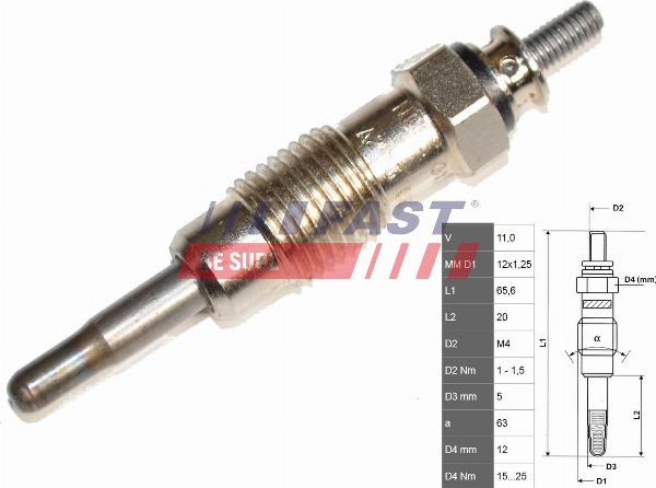 Fast FT82722 — Świeca żarowa