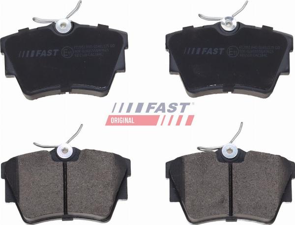 Fast FT29513HD — Zestaw klocków hamulcowych, hamulce tarczowe