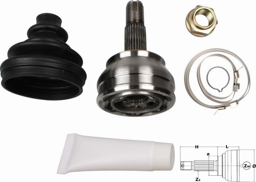 Fast FT25046K - Przegub, wał napędowy