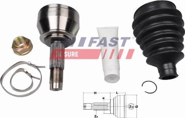 Fast FT25072K — Przegub, wał napędowy