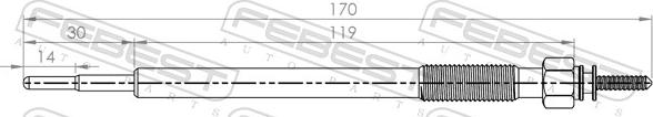 Febest 04642-001 - SWIECA ZAR.D-POWER 76 MITSUBISHI L200