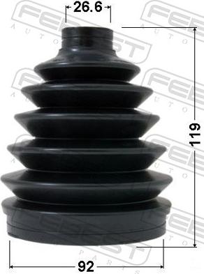 Febest 0417P-V75 - OSLONA PRZEGUBU ZEW. FORD RANGER 2.2 11-