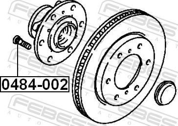 Febest 0484-002 - SRUBA DO KOL MITSUBISHI