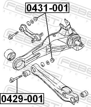Febest 0431-001 - NAKRETKA REG. SRUBY MITSUBISHI