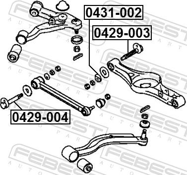 Febest 0429-004 - ŚRUBA MIMOSROD. MITSUBISHI L-300