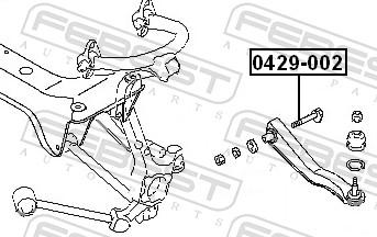 Febest 0429-002 - SRUBA MIMOSRODOWA MITSUBISHI