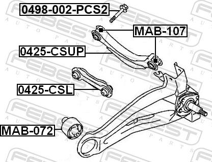 Febest 0425-CSL - WAHACZ -T-LANCER 03-08 -LP-