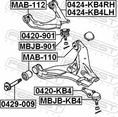 Febest 0420-KB4 - SWORZEN L200 06- -LP-             -DOL-