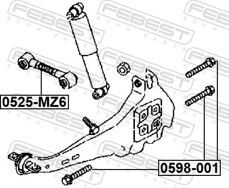 Febest 0598-001 - SRUBA MAZDA NISSAN