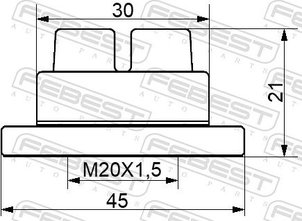 Febest 0598-NHUB02 - NAKRETKA FORD