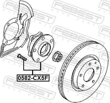 Febest 0582-CX5F - PIASTA -P- MAZDA