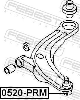 Febest 0520-PRM - SWORZEN MAZDA 626 82-87 -LP- DOLNY