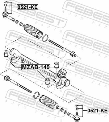 Febest 0521-KE - DRAZEK KIER.KONC.CX-5 2.5 11-