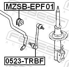 Febest 0523-TRBF - LACZNIK STABIL.-P-FIESTA 08- -LP-