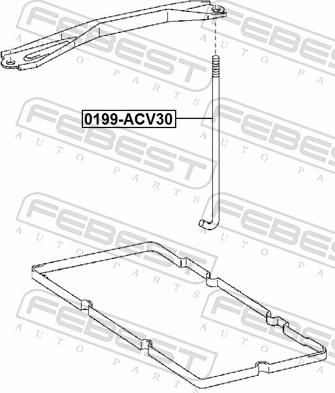 Febest 0199-ACV30 - WSPORNIK MOCOWANIA AKUMULATORA TOYOTA