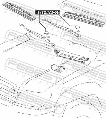 Febest 0199-WAC01 - ZASLEPKA WYCIER. -P-