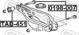 Febest 0198-007 - SRUBA WAHACZA MITSUBISHI PEUGEOT
