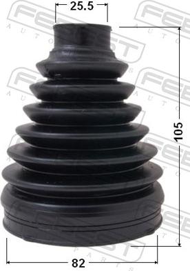 Febest 0117P-ZZE150 - OSLONA PRZEGUB ZEWN.HYUNDAI I30 1.6 CRDI