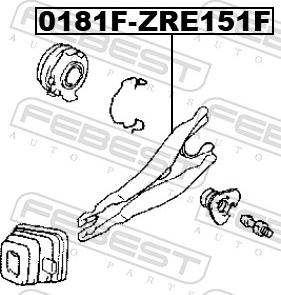 Febest 0181F-ZRE151 - WIDEŁKI SPRZĘGŁA TOYOTA
